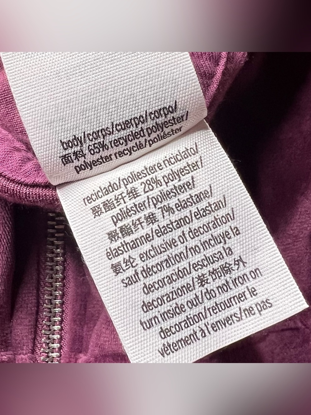 Victoria's Secret PINK Velvet Velour Tracksuit Jacket and Pants in Purple M/L - Picture 10 of 10